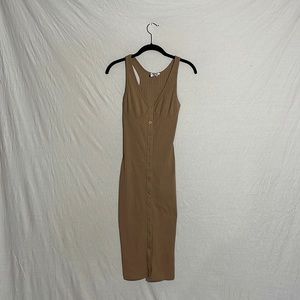 Princess polly, tight tan dress, size 2